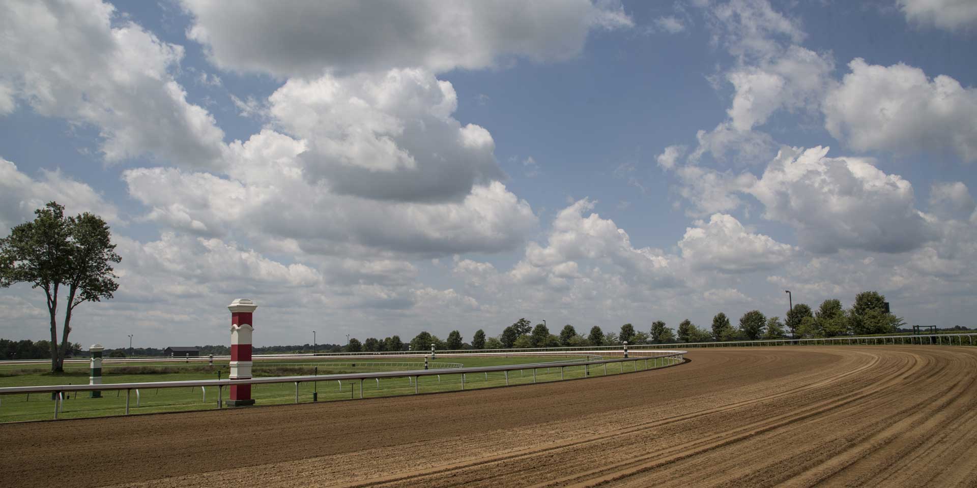 A wide shot of one of Galloprush’s dirt tracks.